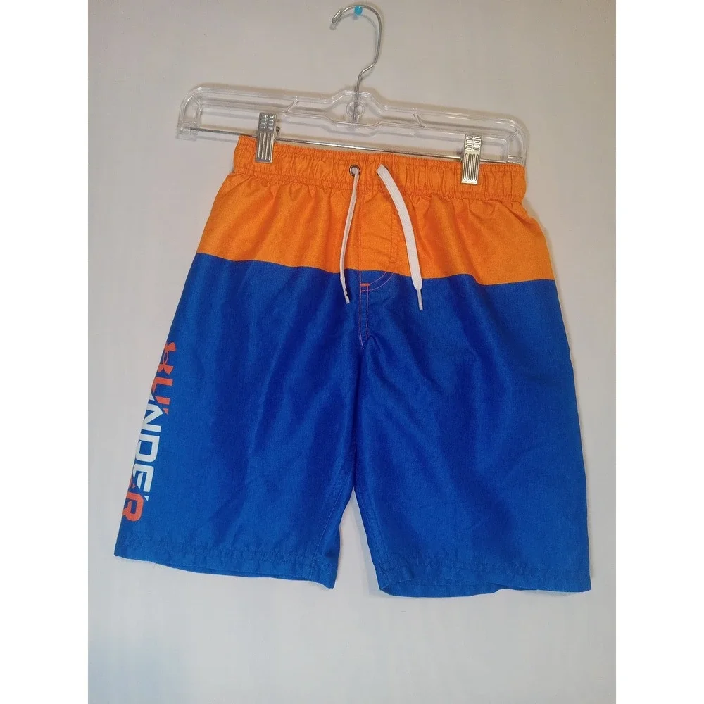 UNDER ARMOUR Boys  Swim Trunks Medium With Liner And Pockets